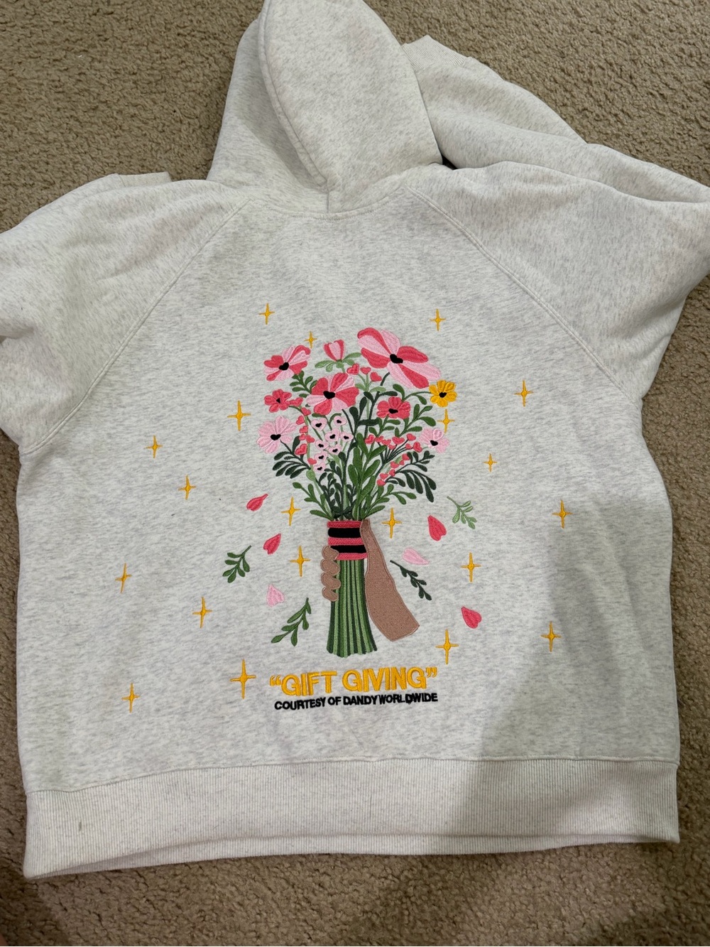 DANDY Worldwide Floral Hoodie ~Med